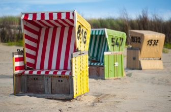 Strandkörbe am Meer